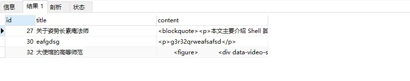 错误的 SQL