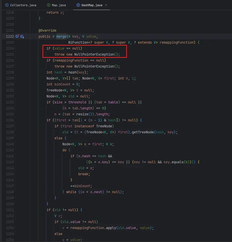 HashMap 的 merge() 方法实现